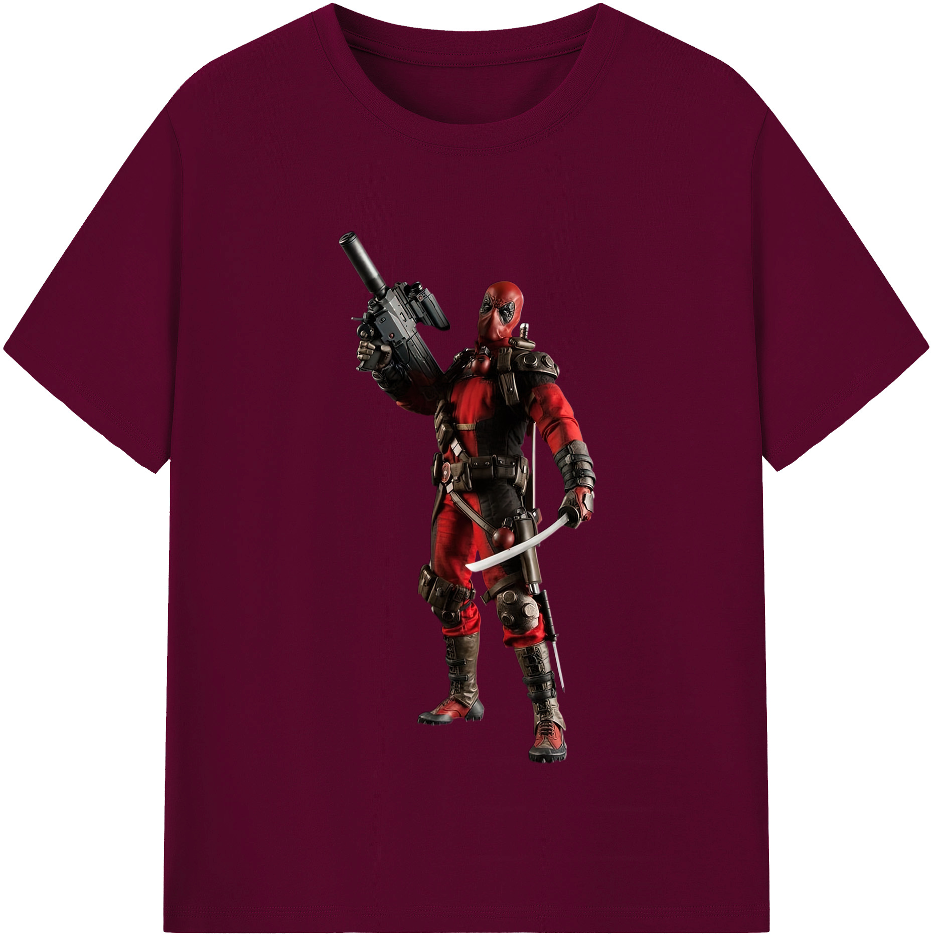 （画像用） Deadpool デッドプール レディースカジュアルプリントTシャツ（綿100％）
